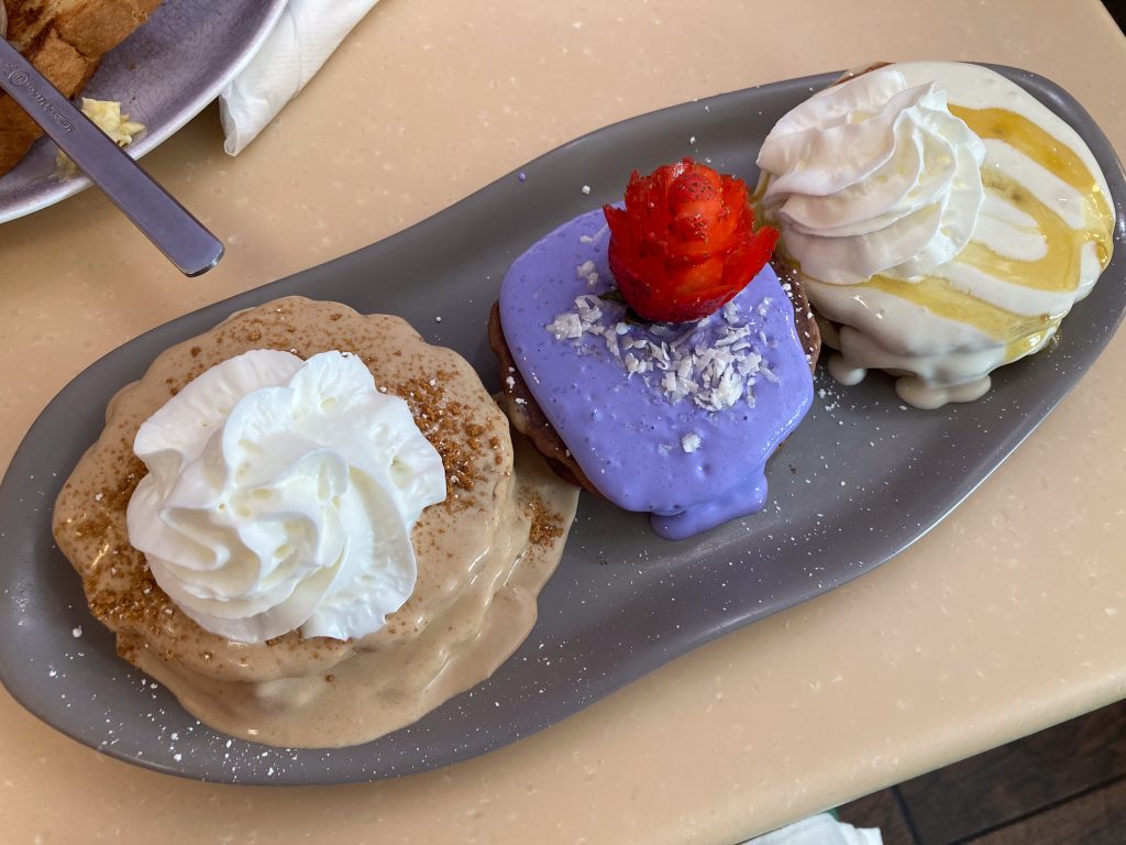 ハワイMy Cafeのパンケーキセット【フライトオブパンケーキ】
